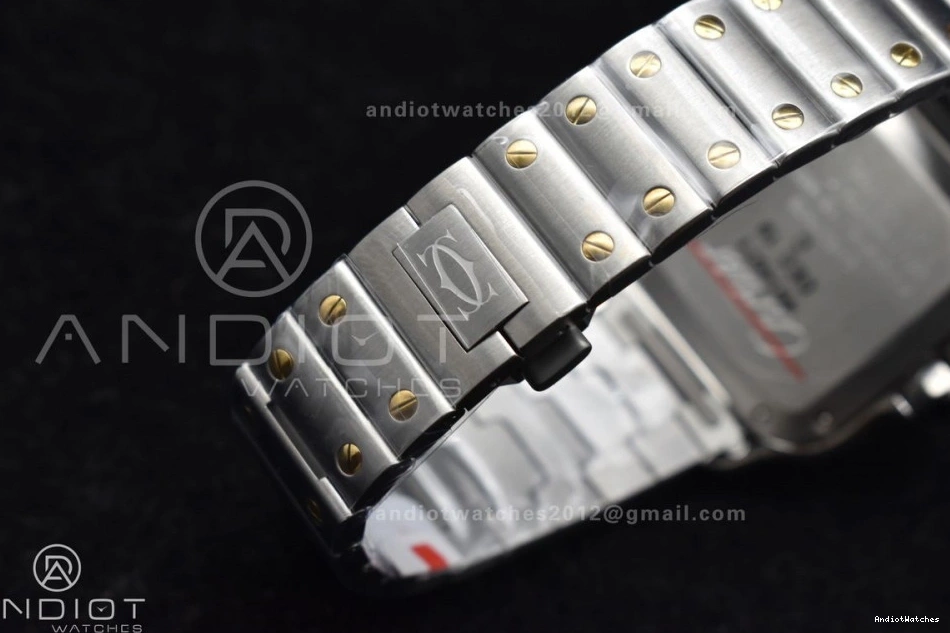 Bracelet 1:1 V Edition Best SmartLinks 35mm Dial White on YG BVF de StreetReady Cartier YG MIYOTA SS SS Santos 9015 1096 0803